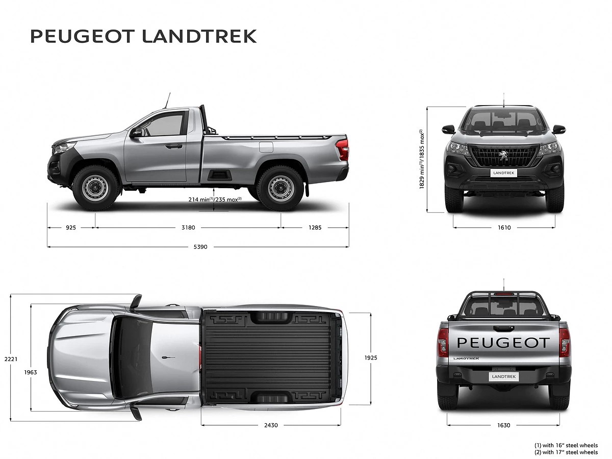 2023 Peugeot LANDTREK SIMPLE CABINE 1.9 L DIESEL 4X2