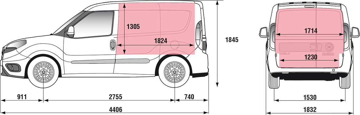 2024 Fiat DOBLO 1.3 L MULTIJET 2 PLACES